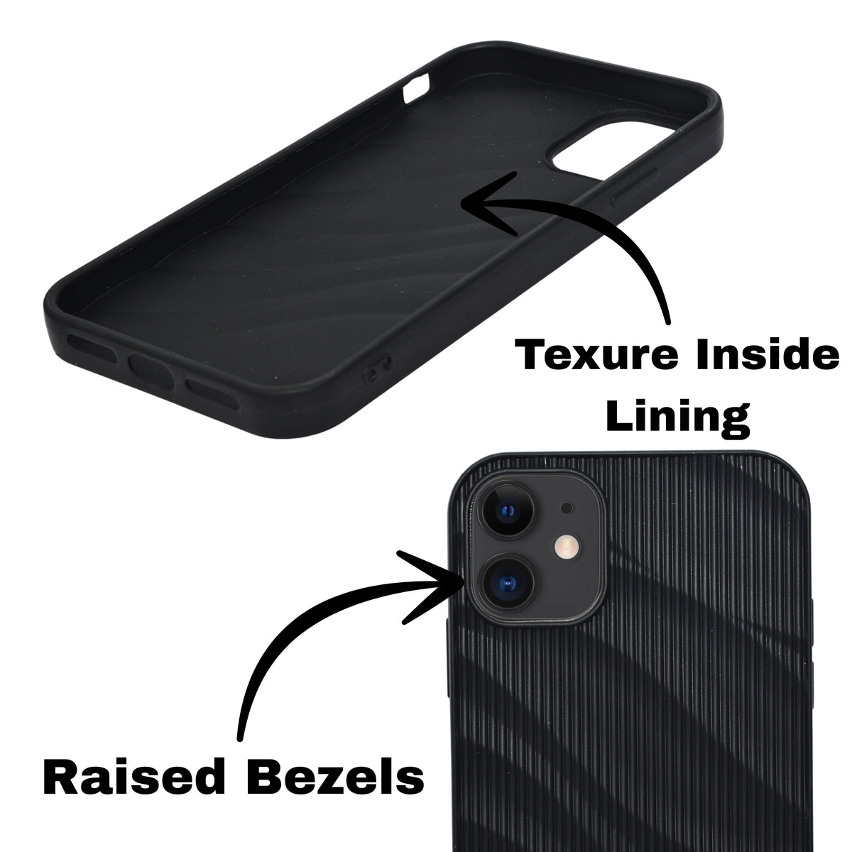 Soft Silicone Wave Texture Phone Case For iPhone 11