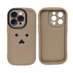 Aesthetic Teddy Bear with Plush Charm Phone Case for iPhone 14 Pro