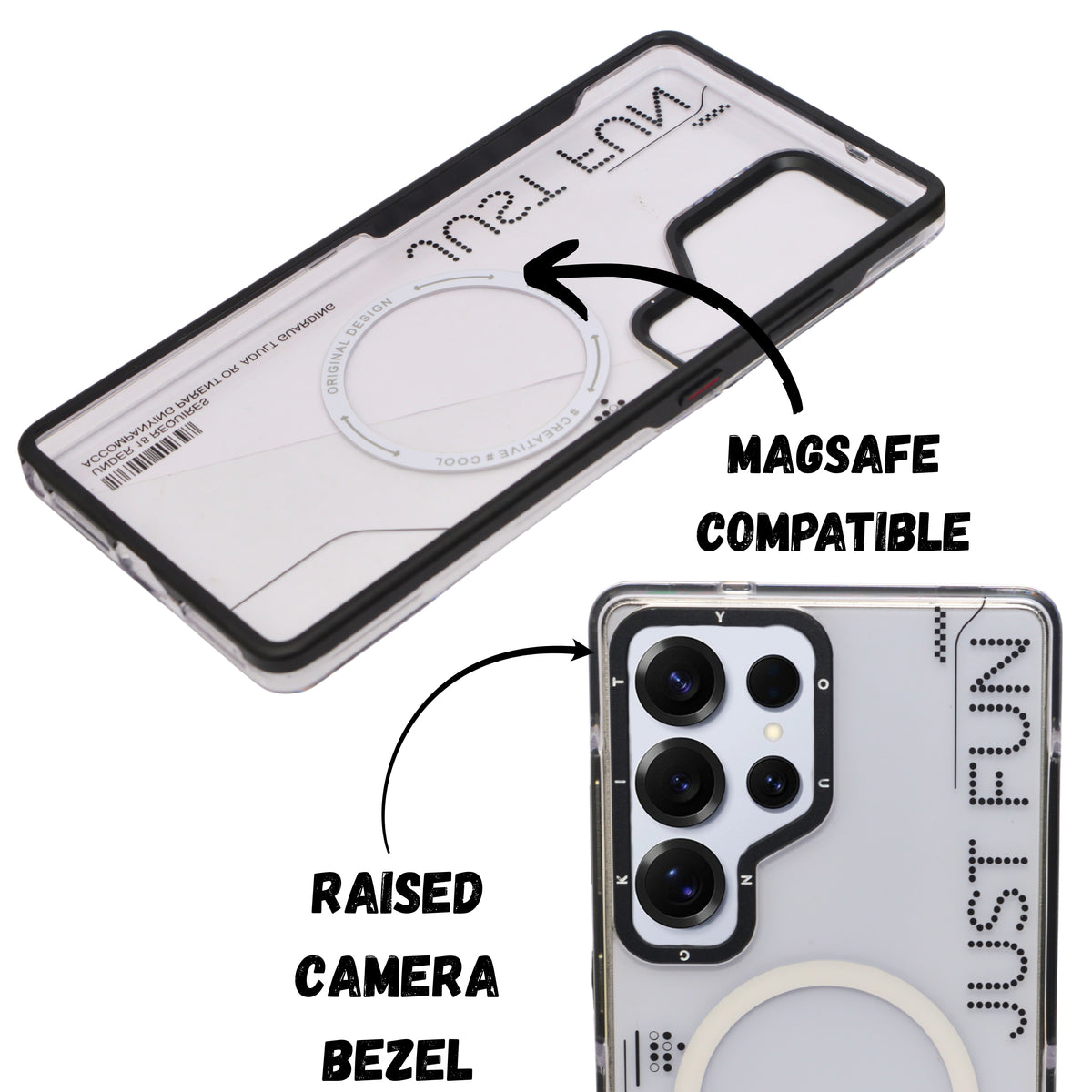 Just Fun Transparent Magsafe Protective Phone Case for Samsung S25 Ultra