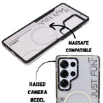 Just Fun Transparent Magsafe Protective Phone Case for Samsung S25 Ultra