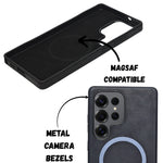 Premium Leather Magsafe Compatible Phone Case for Samsung S25 Ultra