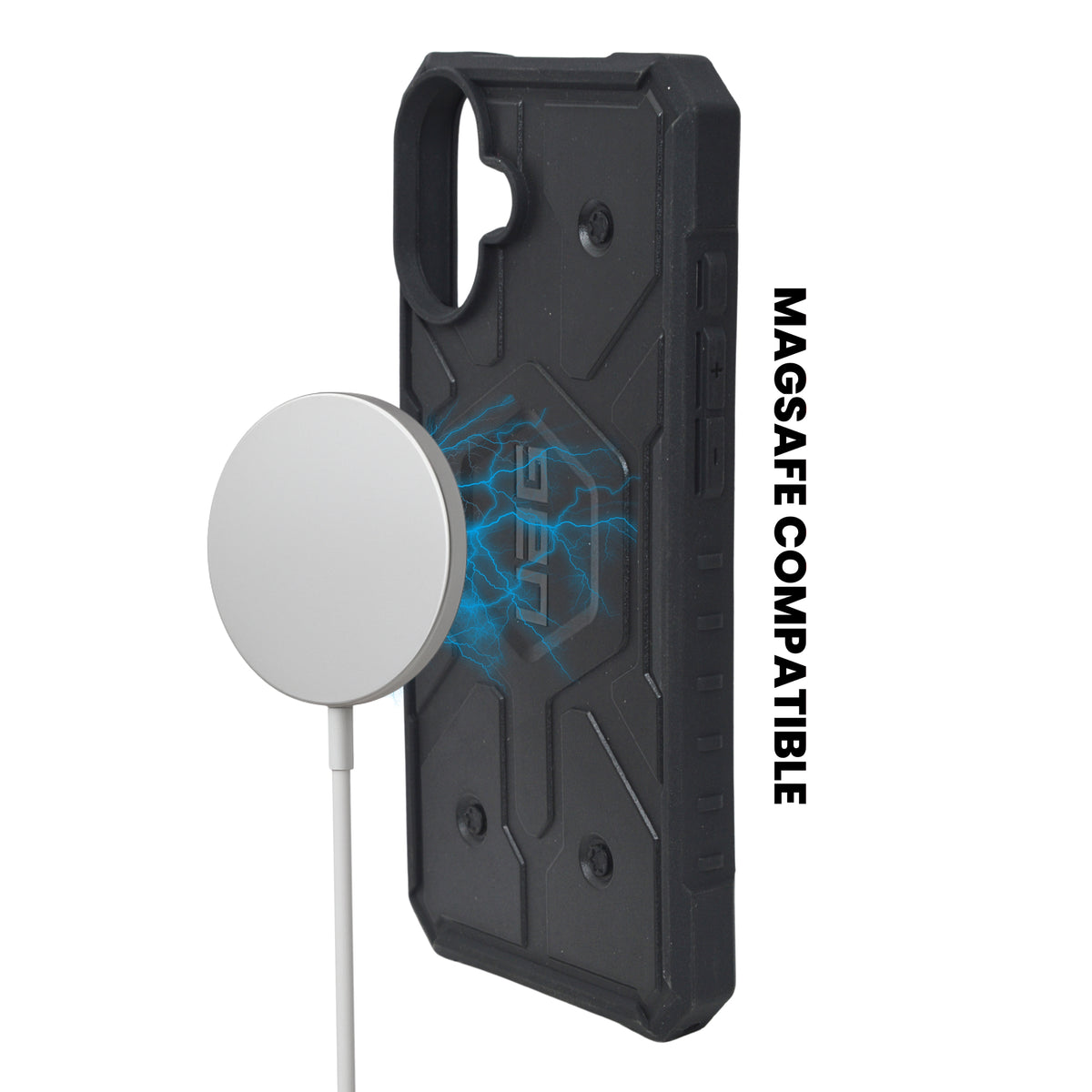 Rugged Armor Shockproof MagSafe Compatible Phone Case For iPhone 16 Plus