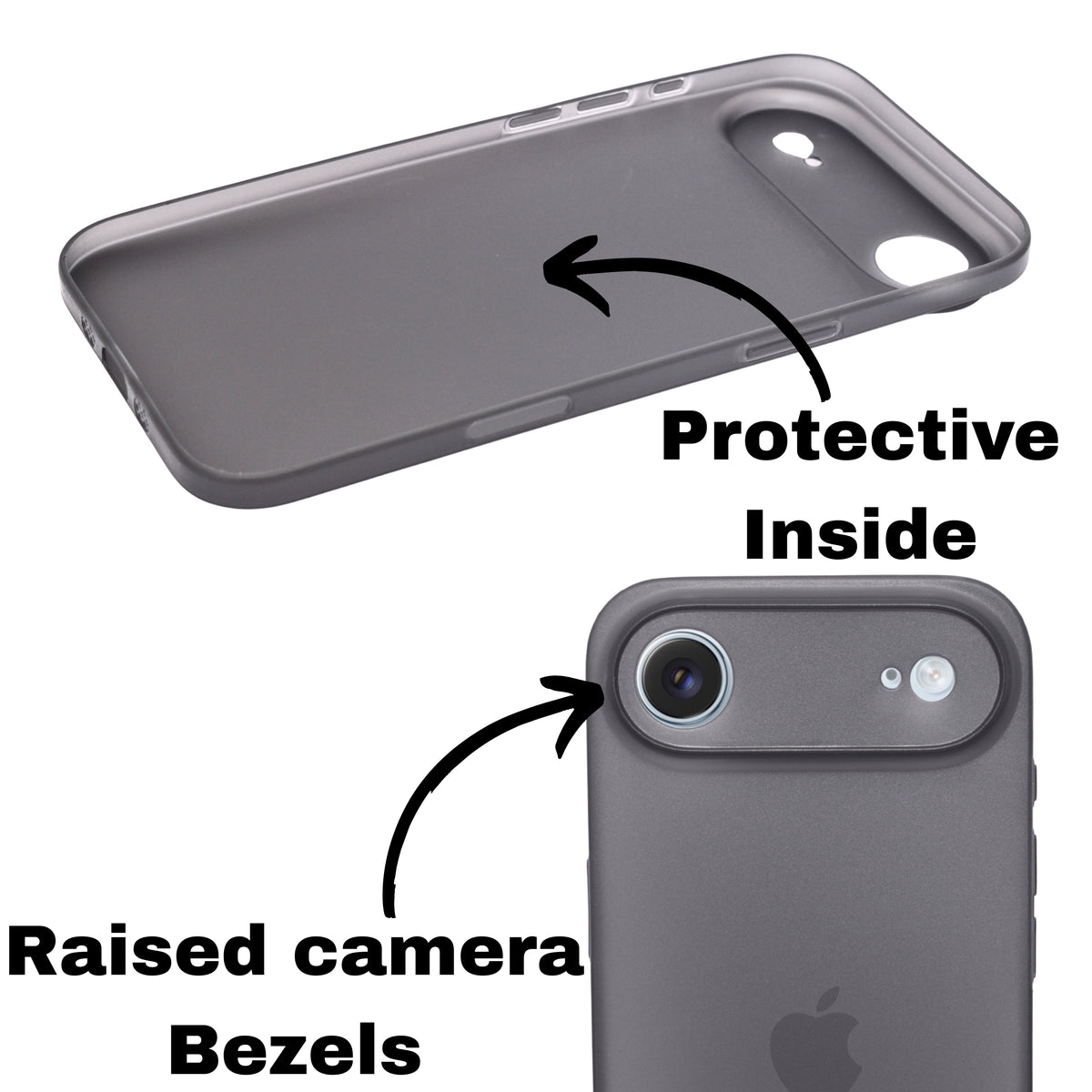 Frosted Matte Finish Slim Translucent Phone Case for iPhone 17 Air