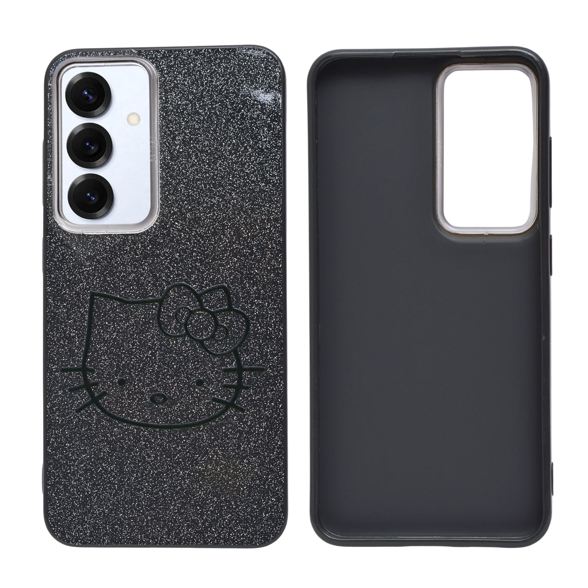 Glitter Sparkle Kitty Phone Case for Samsung Galaxy S24 / S25