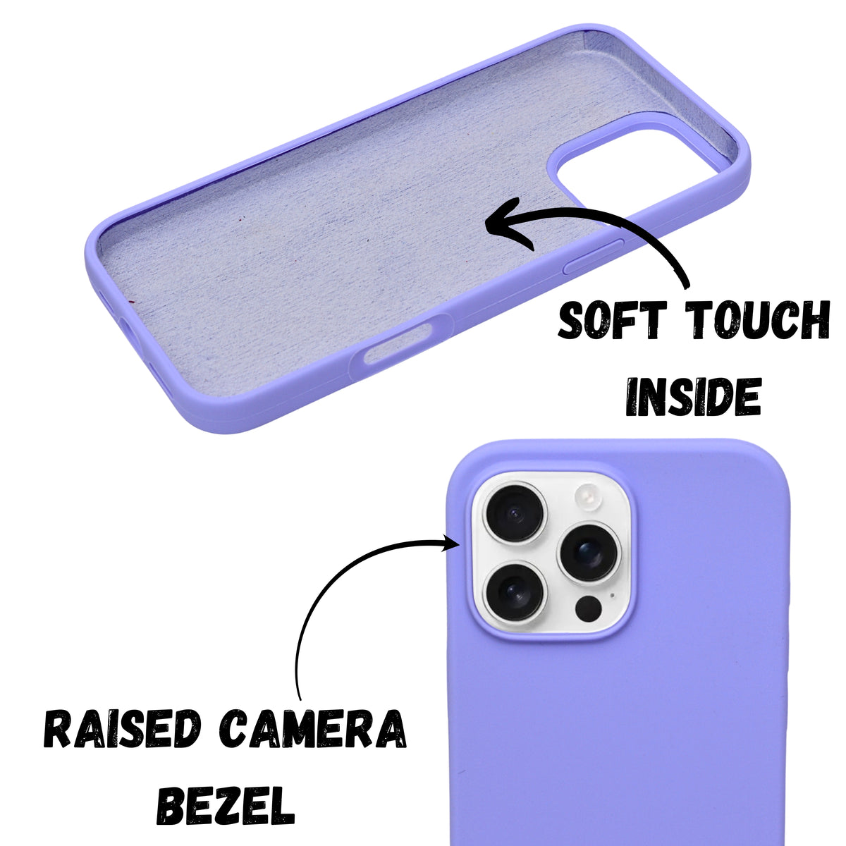 Premium Soft Silicone with Microfiber Lining Phone Case for iPhone 16 Pro Max