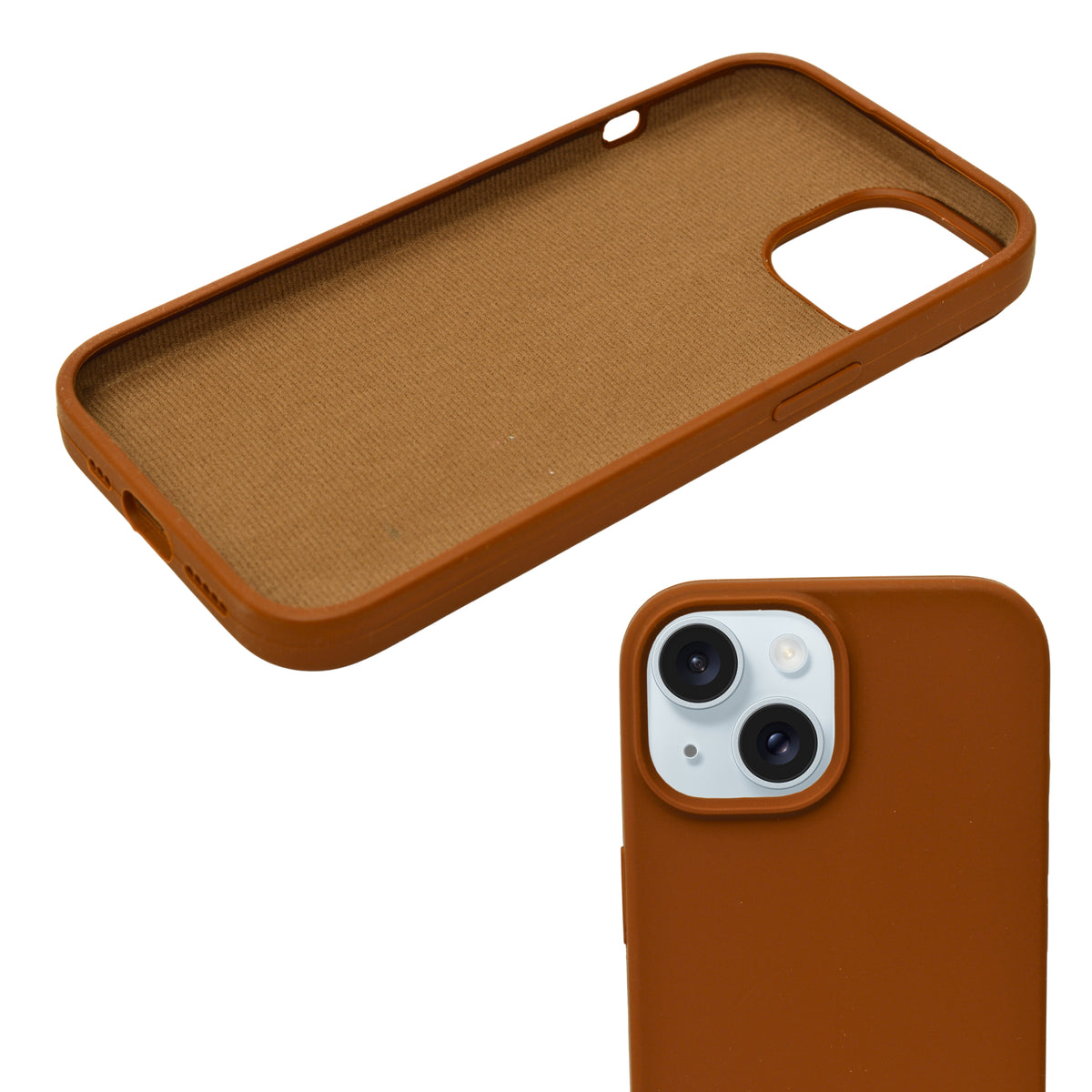 Premium Soft Silicone with Microfiber Lining Phone Case for iPhone 15