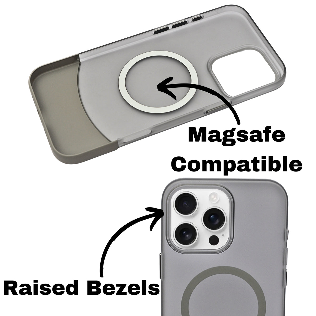 Premium Dual Tone Detachable 2-in-1 Magsafe Compatible Phone Case for iPhone 16 Pro Max