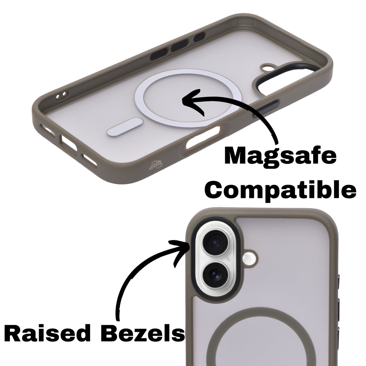Matte Transparent Hard Protective Phone Case for iPhone 16 Plus