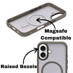 Matte Transparent Hard Protective Phone Case for iPhone 16 Plus