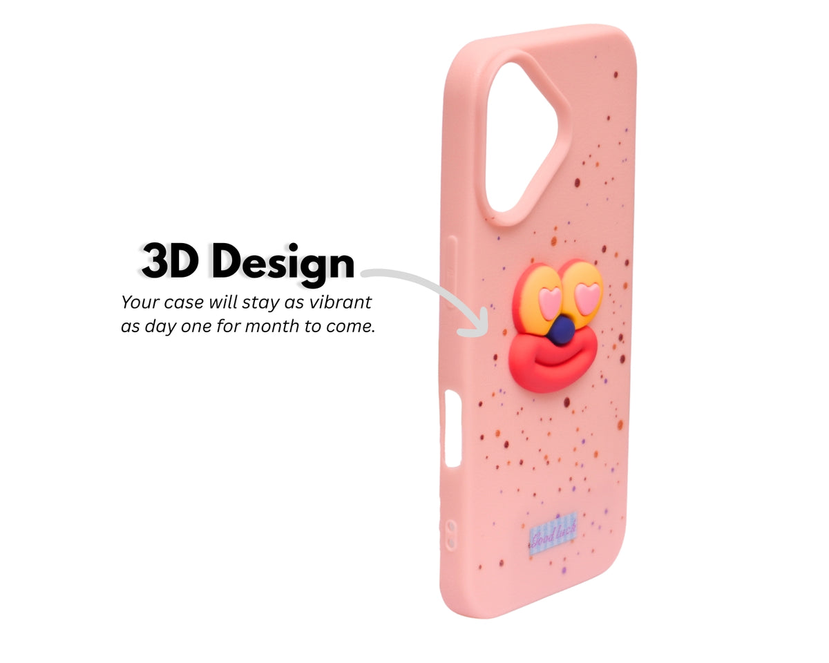 Cute 3D Emoji Phone CaseFor iPhone 16