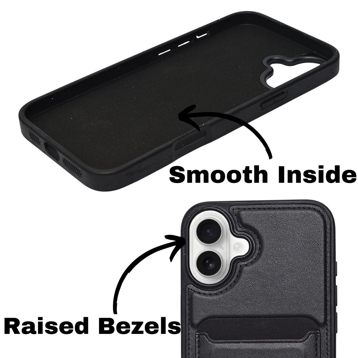 Card Wallet Case Durable Built-in Stand Cover For iPhone 16 Plus