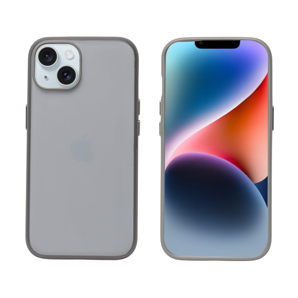 Smoky Matte with Side Grip Phone Case for iPhone 14 Plus / 15 Plus