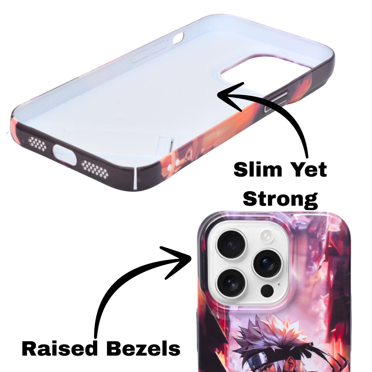 Anime With In-Built Stand Cover ForiPhone 15 Pro Max