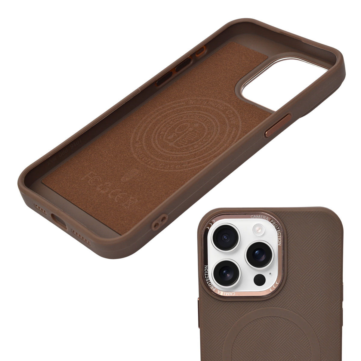 Textured Anti-Slip Silicone MagSafe Compatible Phone Case for iPhone 15 Pro Max