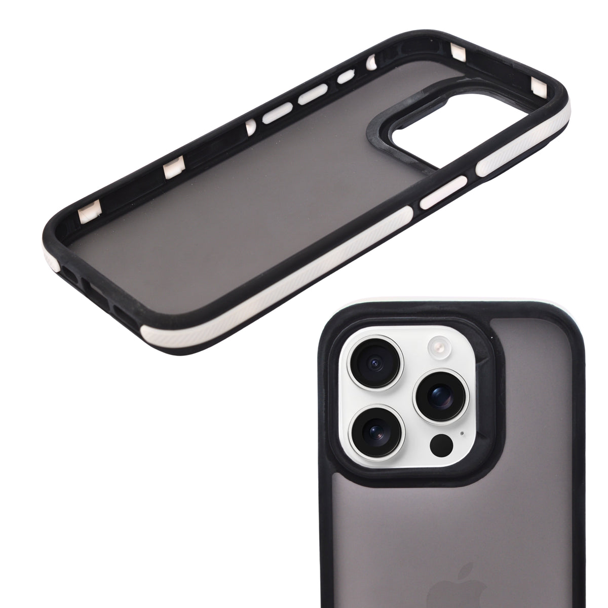 Sleek Matte Translucent with Enhanced Camera Bezel Phone Case for iPhone 15 Pro