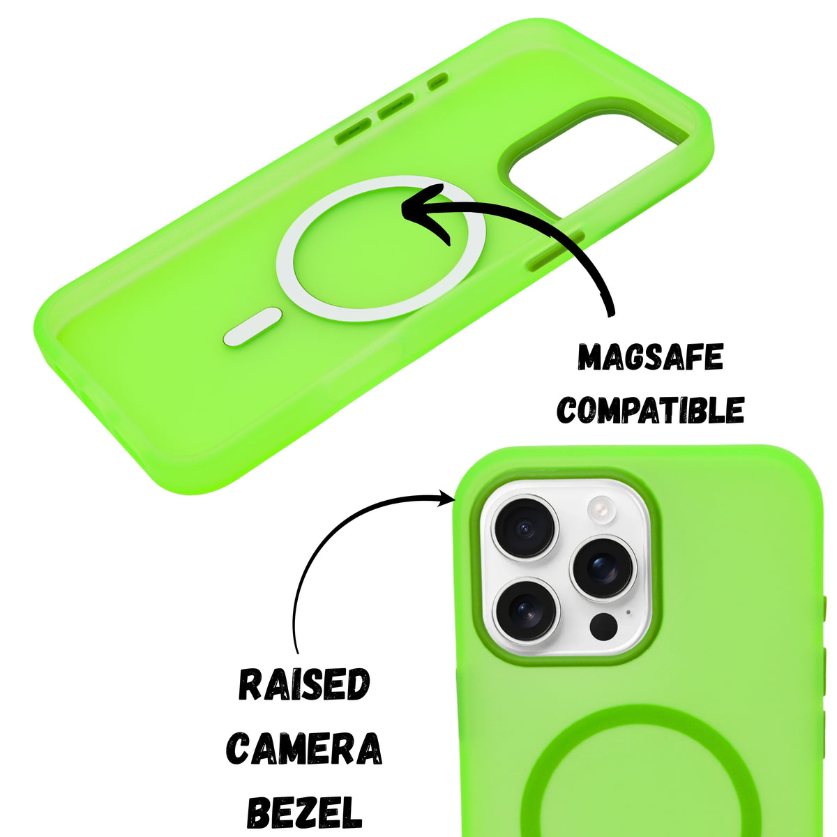 Frosted Translucent MagSafe Silicone Case for iPhone 16 Pro Max