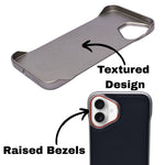 Premium Leather Finish with Metal Base Phone Case for iPhone 16 Plus