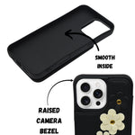 3D Flower Wallet Flip with Card Holder & Detachable Sling Phone Case for iPhone 16 Pro Max