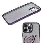 Stylish Luxury Eye Catching Butterfly Glitter Phone Case for iPhone 15 Pro Max