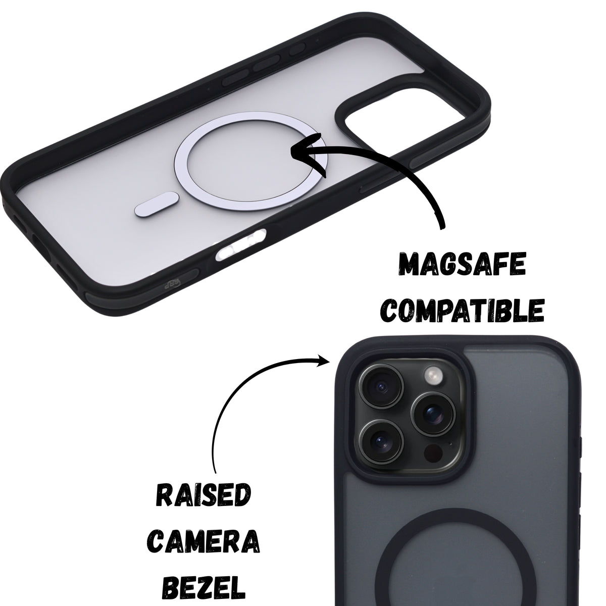 Matte Transparent Hard Shell Protective Phone Case for iPhone 16 Pro Max