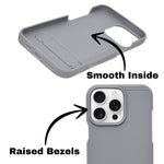 Silicone Soft Matte Finish Phone Case with Kickstand For iPhone 16 Pro Max