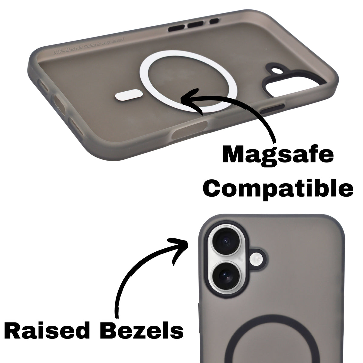 Frosted Translucent MagSafe Silicone Case for iPhone 16 Plus