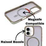 Transparent MagSafe Compatible with Matte Colour Edge Phone Case for iPhone 16 Plus