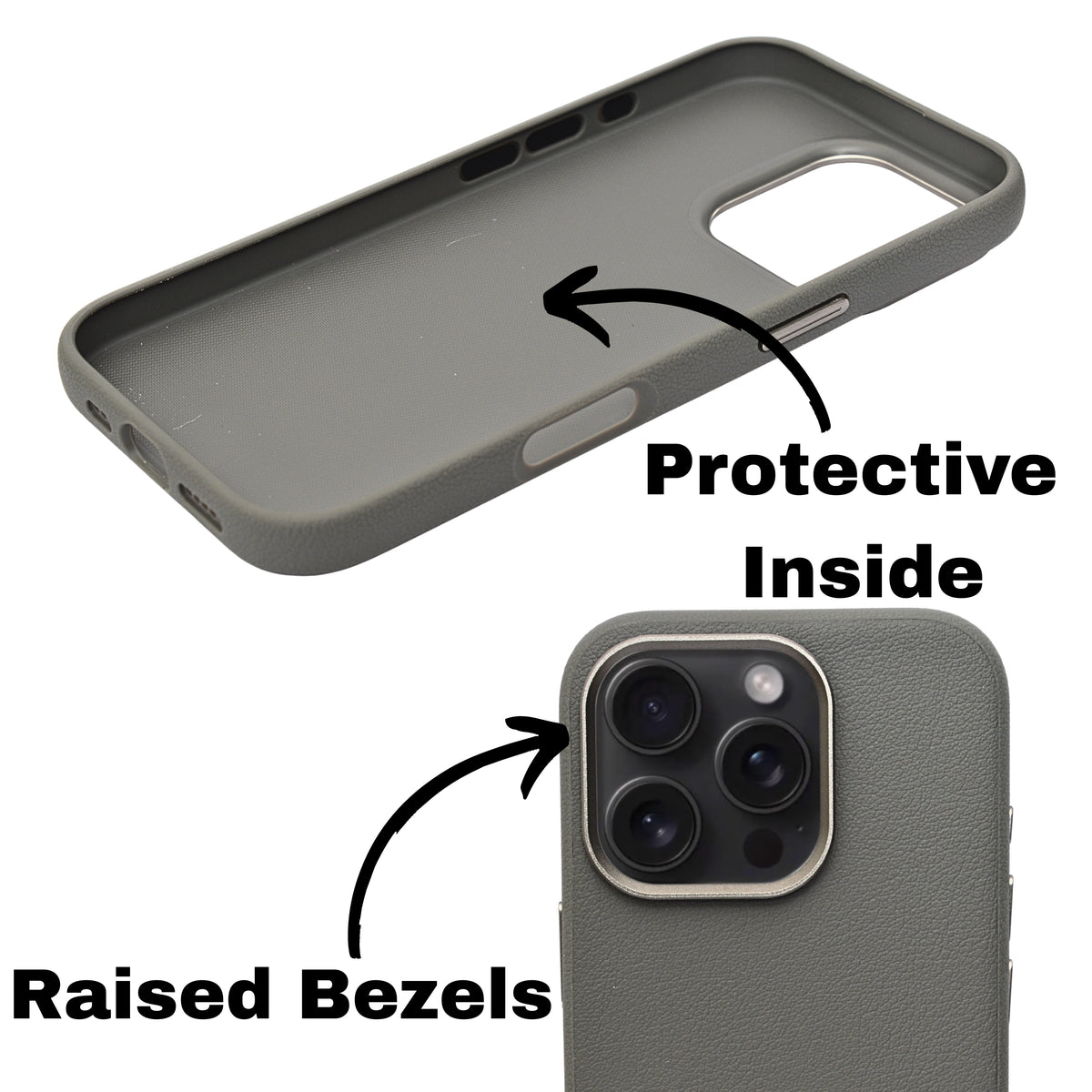 Classic Leather Texture Protective Phone Case For iPhone 16 Pro