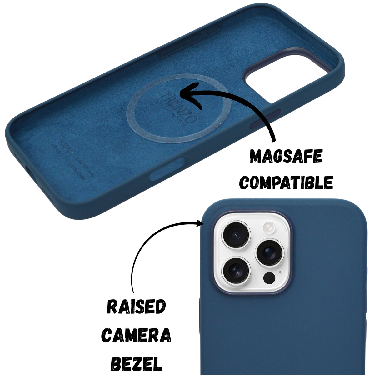 Premium Soft Silicone MagSafe Compatible Phone Case for iPhone 16 Pro Max