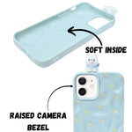 3D Cartoon Character with Polka Dots Soft Phone Case for iPhone 12/ 12 Pro