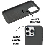 Textured Anti-Slip Silicone MagSafe Compatible Phone Case for iPhone 16 Pro Max