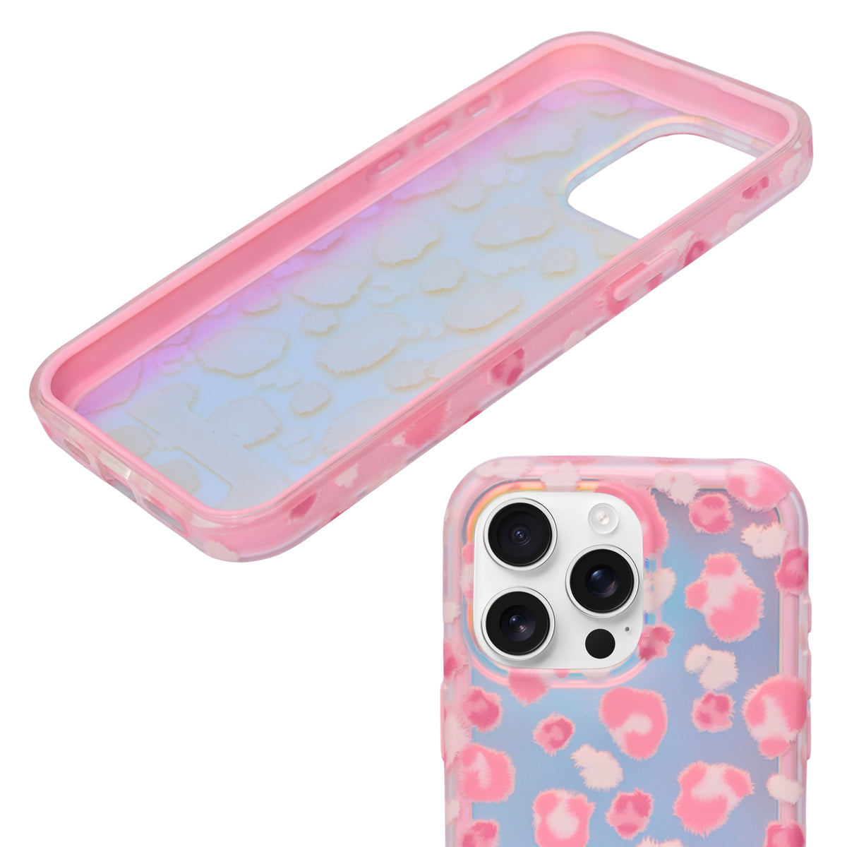 Gradient Leopard Print iPhone Case β Shockproof Stylish Cover For iPhone 15 Pro Max