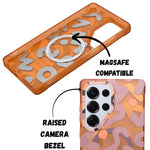 Abstract Pattern MagSafe Compatible Shockproof Phone Case for Samsung S25 Ultra