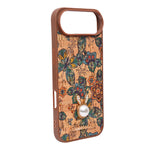 Bohemian Ethnic Print Cork Texture with Pearl Detail Phone Case for iPhone 17 Air