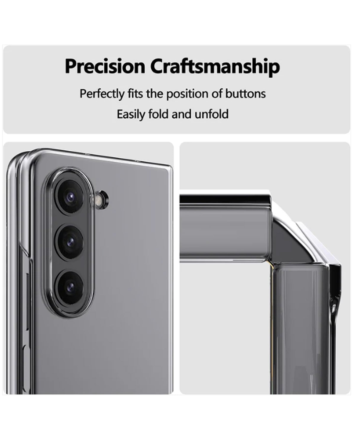 Ultra-Clear Anti-Yellow Durable & Sleek Protection Slim Hard Case for Samsung Fold Series
