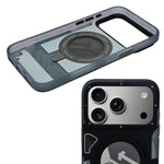 Futuristic Tech Armor MagSafe with 360° Rotatable Kickstand Phone Case for iPhone 17 Pro Max