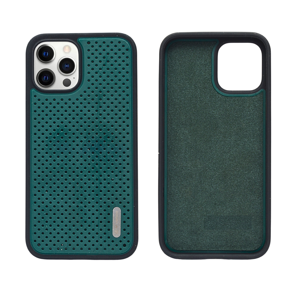 Luxury Perforated Pattern Hybrid Protection Phone Case for iPhone 12 Pro Max
