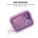 Aesthetic Floral Design Protective Case with Holographic Butterflies for AirPods Pro / Pro 2