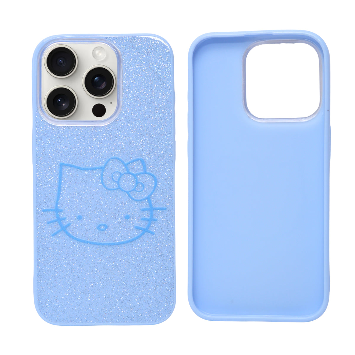 Glitter Sparkle Kitty Phone Case for iPhone 15 Pro Max