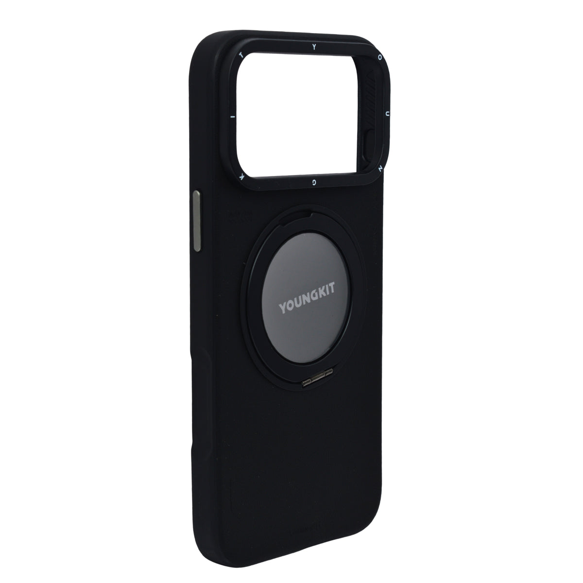 Luxury Leather Finish MagSafe with 360° Rotatable Kickstand Phone Case for iPhone 17 Pro
