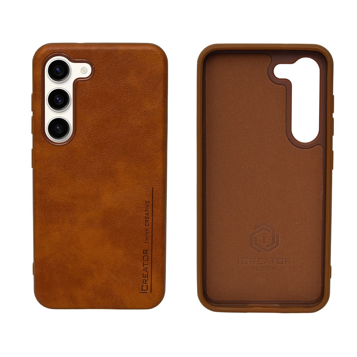 Leather Texture with Camera Protection Phone Case for Samsung Galaxy S23