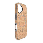 Cork Texture Printed MagSafe Compatible Phone Case for iPhone 16