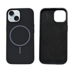 Soft Silicone with MagSafe Ring Phone Case for iPhone 15