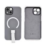 Frosty Matte with Silicone Finger Loop Phone Case for iPhone 13 / 14