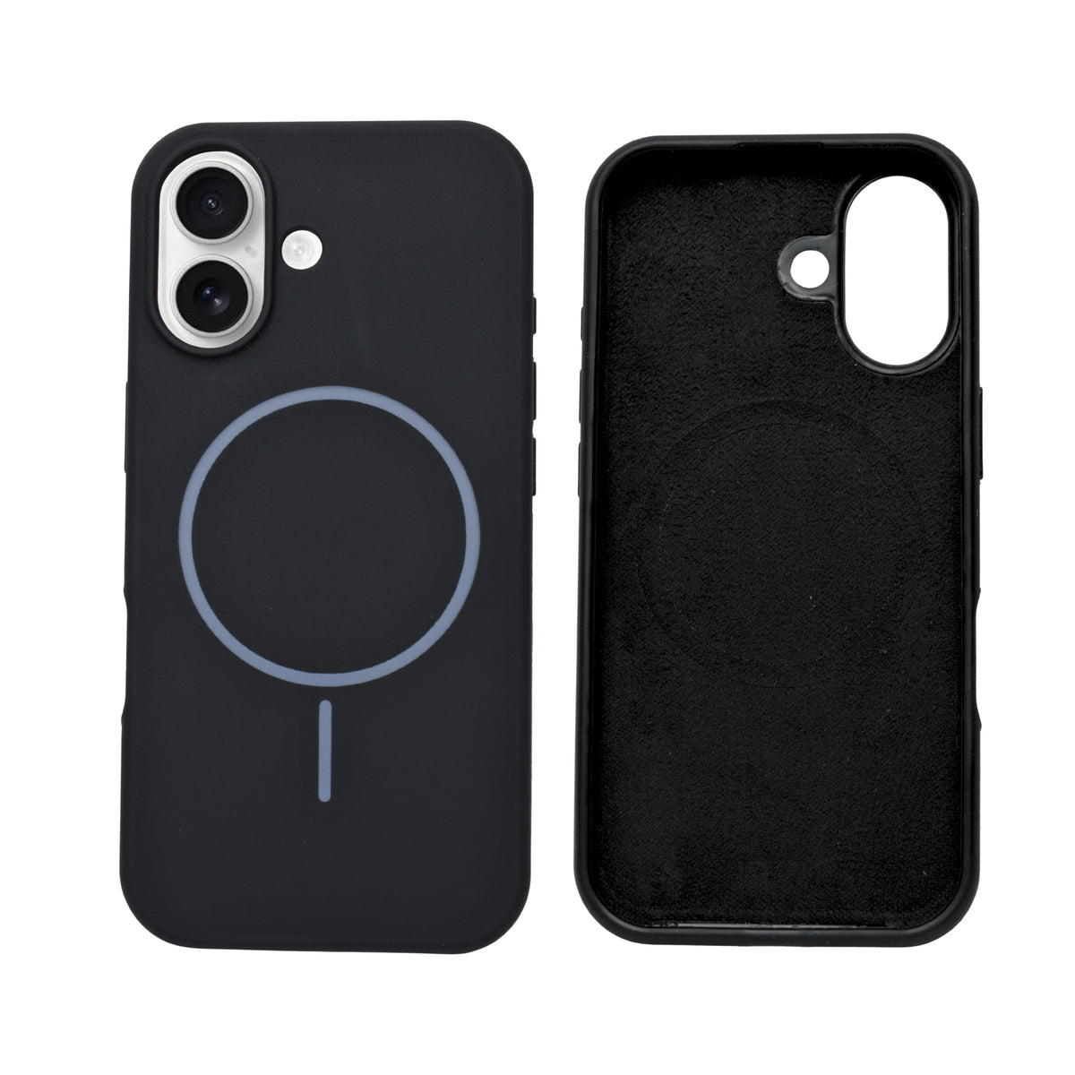 Soft Silicone with MagSafe Ring Phone Case for iPhone 17