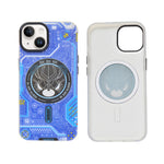 IKARIKUMA Angry Bear Cartoon Protective Phone Case For iPhone 14 Plus / 15 Plus