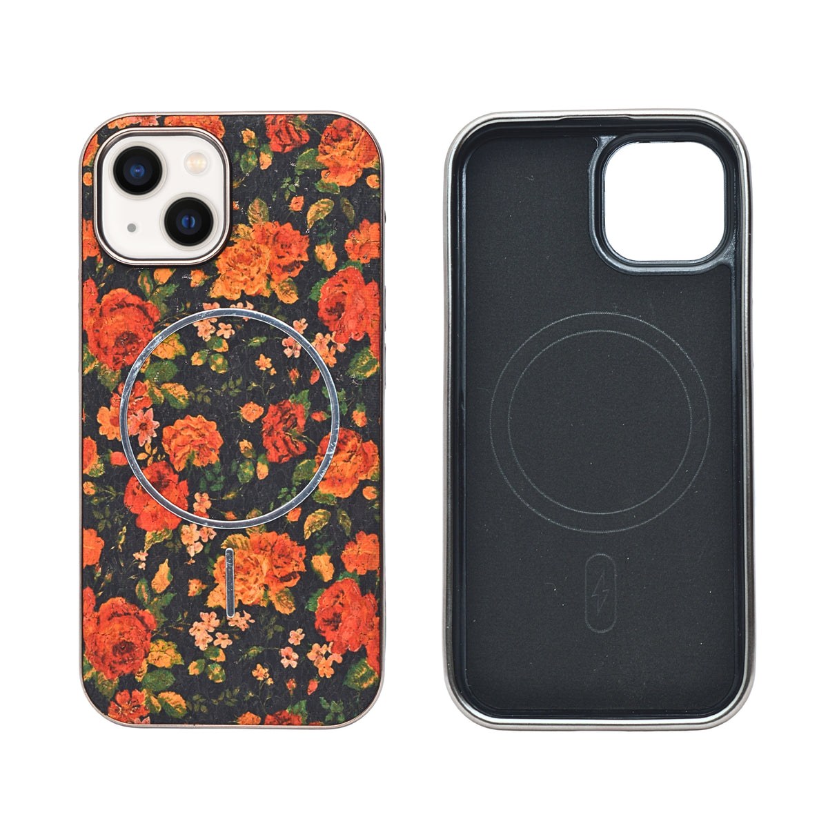 Cork Texture Printed MagSafe Compatible Phone Case for iPhone 13 / 14