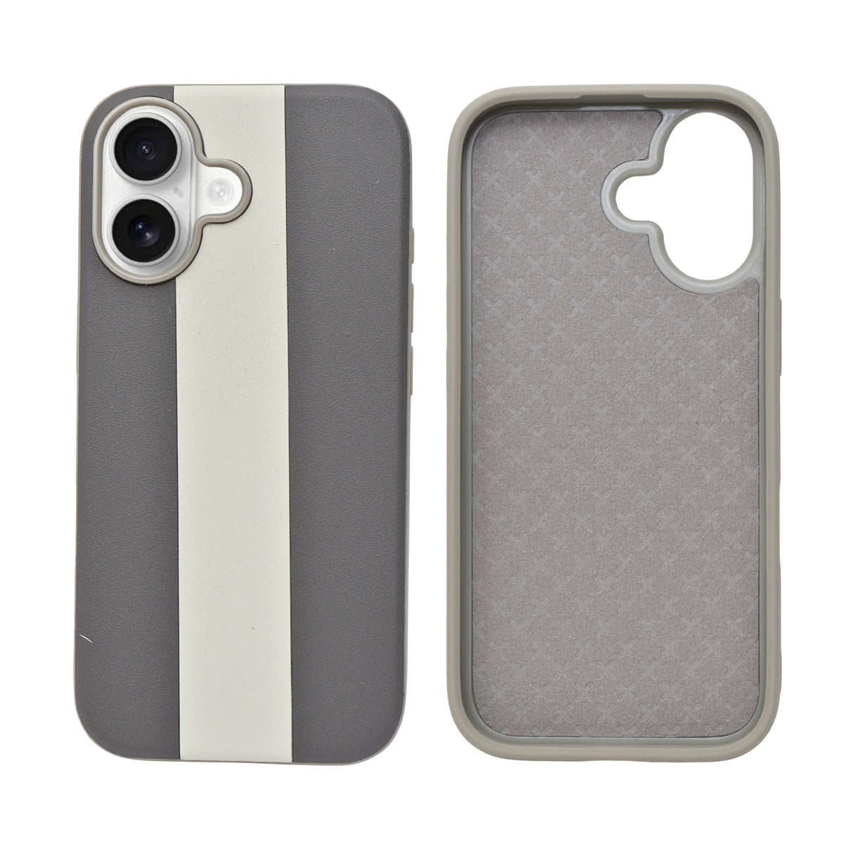 Bold Dual Tone Stipes Pattern Phone Case for iPhone 17