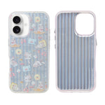 Aesthetic Bow & Floral Print Phone Case for iPhone 16