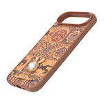 Bohemian Ethnic Print Cork Texture with Pearl Detail Phone Case for iPhone 17 Air
